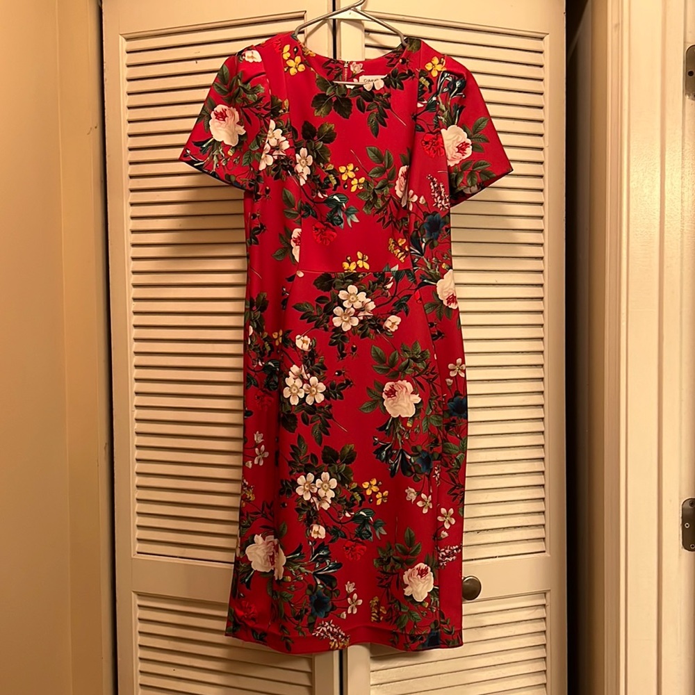 Beautiful Calvin Klein Fuchsia Floral Dress
